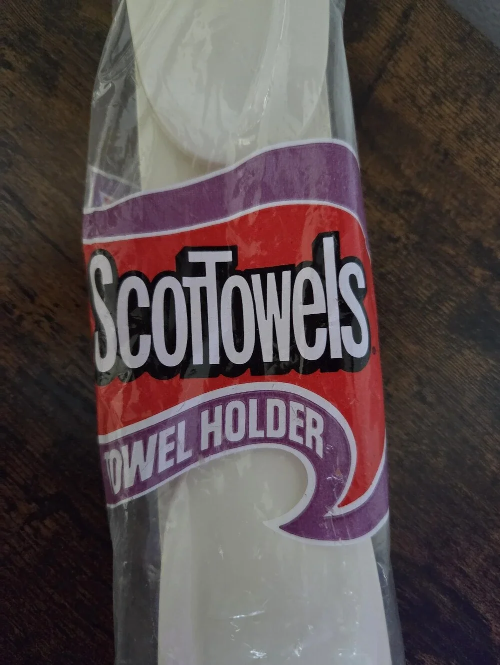 Vintage 1984 Scottowels Towel Holder - White
